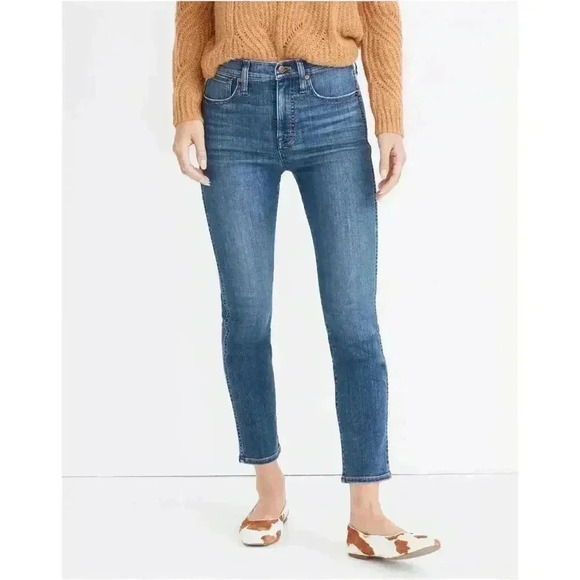Madewell Stovepipe Jeans Blue Leman Wash TENCEL Denim Edition Womens Size 23 - Picture 1 of 11